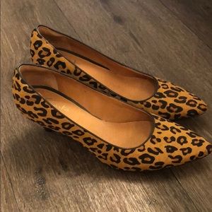 Clarks Leopard heel